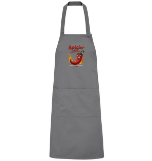 Spicier Is Always Possible – Cartoon Chili - Organic Grillschürze Bright Lights Arts