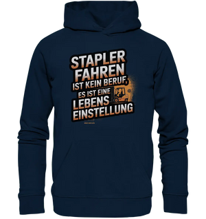 Stapler fahren – Mehr als ein Beruf, eine Lebenseinstellung! - Organic Hoodie - Bright Lights Arts