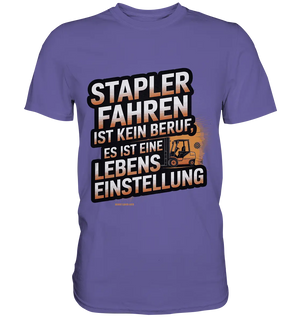 Stapler fahren – Mehr als ein Beruf, eine Lebenseinstellung! - Premium Shirt Bright Lights Arts