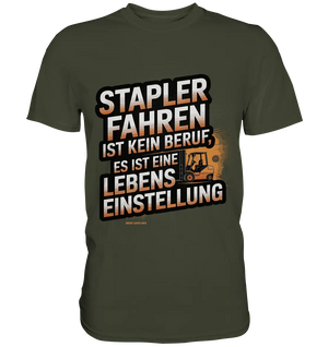 Stapler fahren – Mehr als ein Beruf, eine Lebenseinstellung! - Premium Shirt - Bright Lights Arts