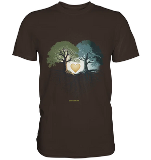 Starke Verbindung: Verwurzelte Liebe und Einheit - Premium Shirt Bright Lights Arts