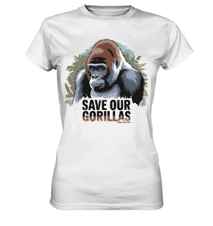 Starker Gorilla – Für den Schutz der Natur - Ladies Premium Shirt Bright Lights Arts