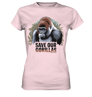 Starker Gorilla – Für den Schutz der Natur - Ladies Premium Shirt Bright Lights Arts