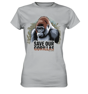 Starker Gorilla – Für den Schutz der Natur - Ladies Premium Shirt Bright Lights Arts