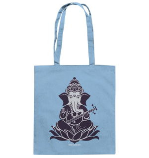 Stilisierte Ganesha-Meditation – Göttliche Harmonie - Baumwolltasche Bright Lights Arts