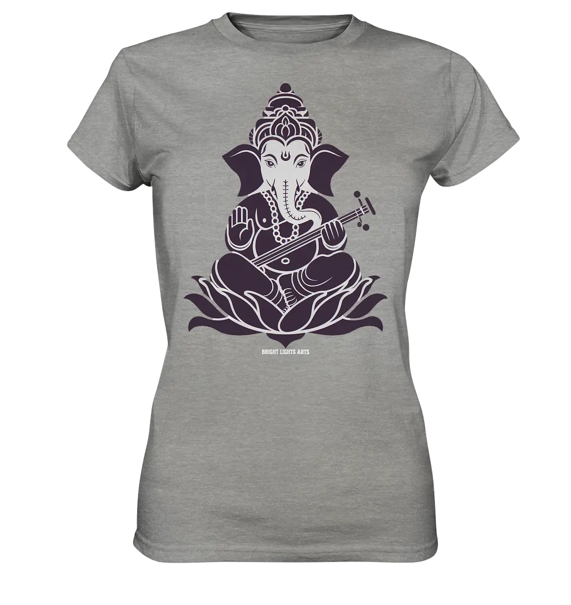 Stilisierte Ganesha-Meditation – Göttliche Harmonie - Ladies Premium Shirt Bright Lights Arts