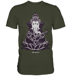 Stilisierte Ganesha-Meditation – Göttliche Harmonie - Premium Shirt Bright Lights Arts