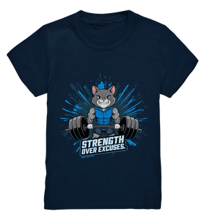 Strength Over Excuses - Fitness & Katzenpower - Kids Premium Shirt Bright Lights Arts