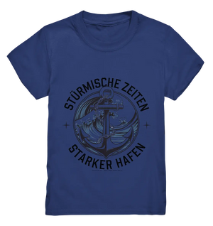 Stürmische Zeiten - Starker Hafen - Kids Premium Shirt Bright Lights Arts