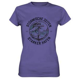 Stürmische Zeiten - Starker Hafen - Ladies Premium Shirt Bright Lights Arts