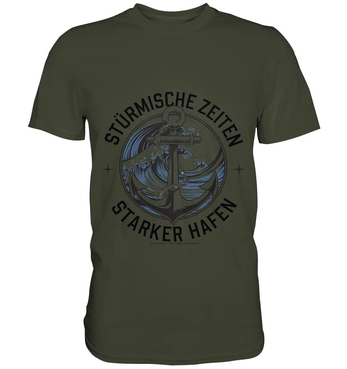 Stürmische Zeiten - Starker Hafen - Premium Shirt Bright Lights Arts
