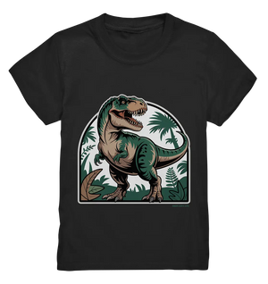 T-Rex in the Jungle - Kids Premium Shirt Bright Lights Arts