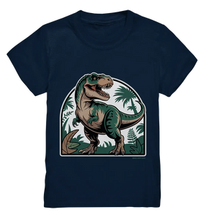 T-Rex in the Jungle - Kids Premium Shirt Bright Lights Arts
