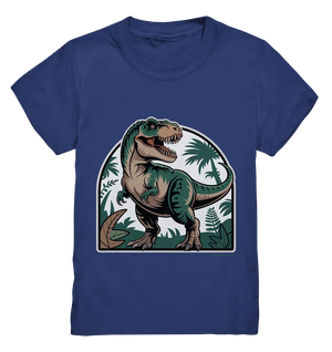 T-Rex in the Jungle - Kids Premium Shirt Bright Lights Arts