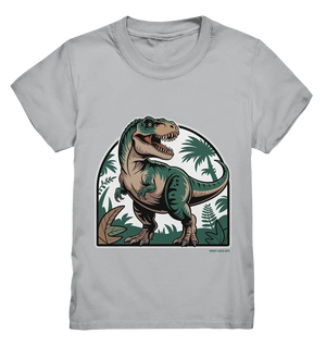 T-Rex in the Jungle - Kids Premium Shirt Bright Lights Arts