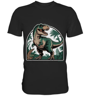T-Rex in the Jungle - Premium Shirt Bright Lights Arts