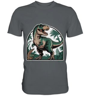 T-Rex in the Jungle - Premium Shirt Bright Lights Arts