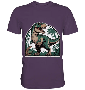 T-Rex in the Jungle - Premium Shirt Bright Lights Arts