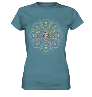 Terra Lumina – Leuchtendes Mandala aus Erde, Licht & Leben - Ladies Premium Shirt Bright Lights Arts