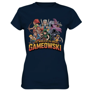 The Great Gameowski – Comic - Gaming - Abenteuer in epischer Farbwelt - Ladies Premium Shirt - Bright Lights Arts