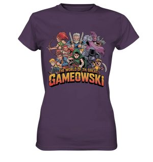 The Great Gameowski – Comic - Gaming - Abenteuer in epischer Farbwelt - Ladies Premium Shirt - Bright Lights Arts