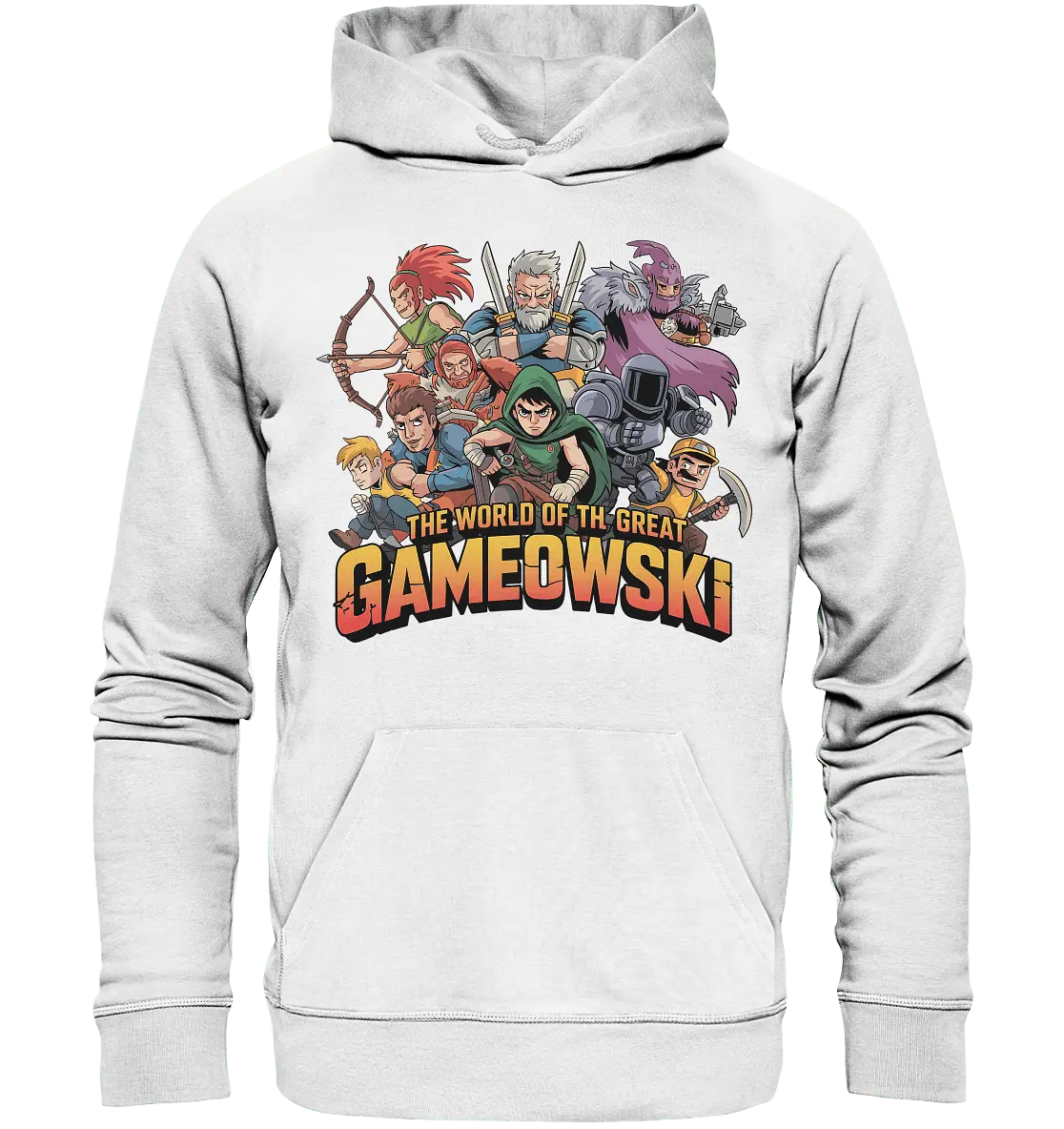 The Great Gameowski – Comic - Gaming - Abenteuer in epischer Farbwelt - Organic Hoodie - Bright Lights Arts