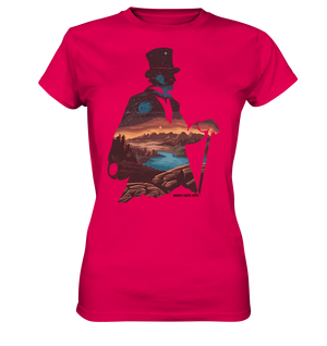 Time Traveler im Zylinderhut - Ladies Premium Shirt Bright Lights Arts