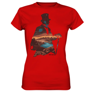 Time Traveler im Zylinderhut - Ladies Premium Shirt Bright Lights Arts