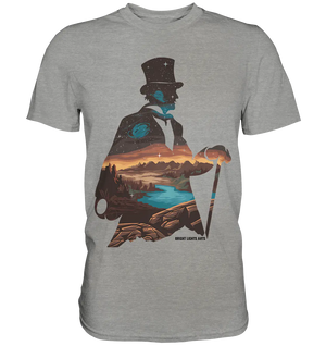 Time Traveler im Zylinderhut - Premium Shirt Bright Lights Arts