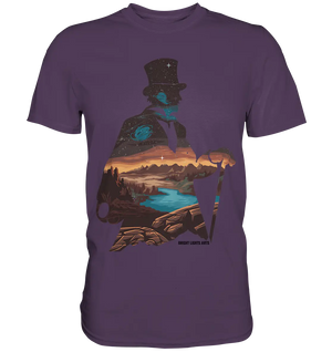 Time Traveler im Zylinderhut - Premium Shirt Bright Lights Arts