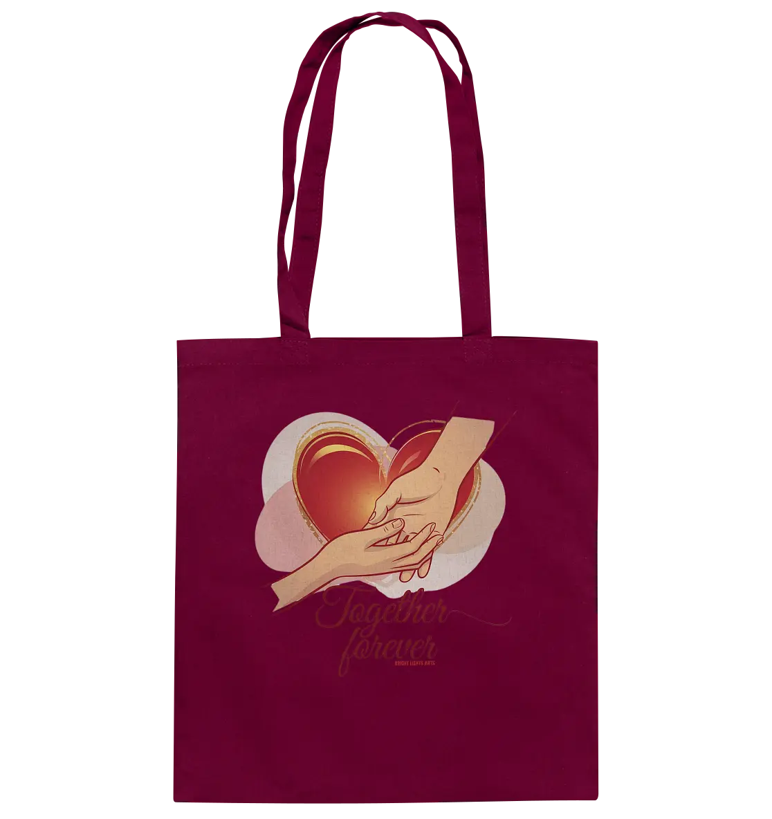 Together Forever - Baumwolltasche Bright Lights Arts