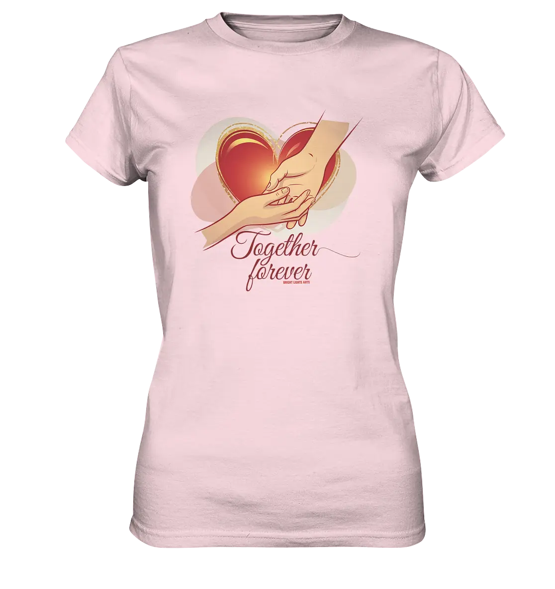Together Forever - Ladies Premium Shirt Bright Lights Arts