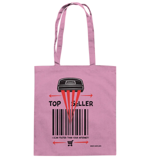 Top Seller Barcode Scanner mit witzigem Spruch Ich scanne schneller als dein Internet - Baumwolltasche Bright Lights Arts