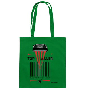Top Seller Barcode Scanner mit witzigem Spruch Ich scanne schneller als dein Internet - Baumwolltasche Bright Lights Arts