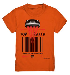 Top Seller Barcode Scanner mit witzigem Spruch Ich scanne schneller als dein Internet - Kids Premium Shirt Bright Lights Arts
