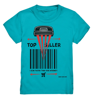 Top Seller Barcode Scanner mit witzigem Spruch Ich scanne schneller als dein Internet - Kids Premium Shirt Bright Lights Arts