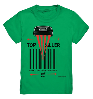 Top Seller Barcode Scanner mit witzigem Spruch Ich scanne schneller als dein Internet - Kids Premium Shirt Bright Lights Arts