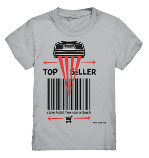 Top Seller Barcode Scanner mit witzigem Spruch Ich scanne schneller als dein Internet - Kids Premium Shirt Bright Lights Arts