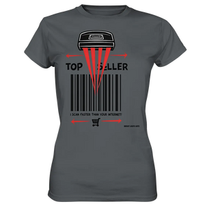 Top Seller Barcode Scanner mit witzigem Spruch Ich scanne schneller als dein Internet - Ladies Premium Shirt Bright Lights Arts