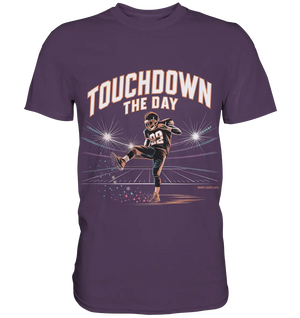 Touchdown the Day – Football & Triumph - Premium Shirt Bright Lights Arts