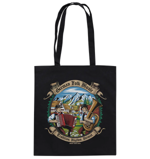Traditionelle Klänge – Musikanten in den Alpen - Baumwolltasche Bright Lights Arts
