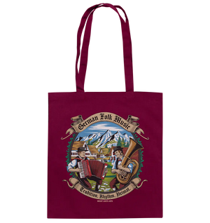 Traditionelle Klänge – Musikanten in den Alpen - Baumwolltasche Bright Lights Arts