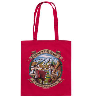 Traditionelle Klänge – Musikanten in den Alpen - Baumwolltasche Bright Lights Arts