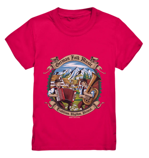 Traditionelle Klänge – Musikanten in den Alpen - Kids Premium Shirt Bright Lights Arts