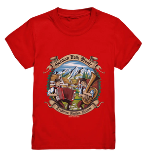 Traditionelle Klänge – Musikanten in den Alpen - Kids Premium Shirt Bright Lights Arts