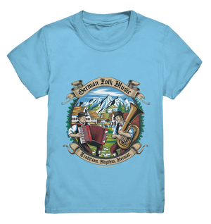 Traditionelle Klänge – Musikanten in den Alpen - Kids Premium Shirt Bright Lights Arts
