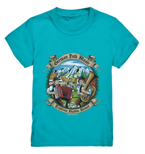 Traditionelle Klänge – Musikanten in den Alpen - Kids Premium Shirt Bright Lights Arts