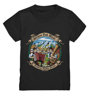 Traditionelle Klänge – Musikanten in den Alpen - Kids Premium Shirt Bright Lights Arts