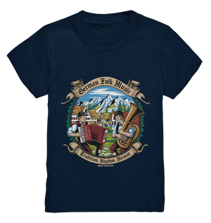 Traditionelle Klänge – Musikanten in den Alpen - Kids Premium Shirt Bright Lights Arts