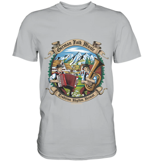 Traditionelle Klänge – Musikanten in den Alpen - Premium Shirt Bright Lights Arts